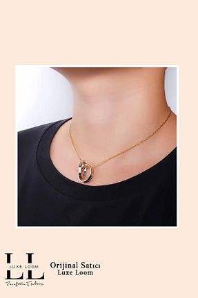 گردنبند استیل ( فولاد ) زنانه استیل ضد زنگ Luxe Loom Zarafetin Işıltısı - کد 886754108
