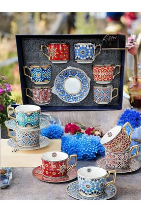 فنجان قهوه رنگی 6 نفره Genel Markalar - کد 886748201