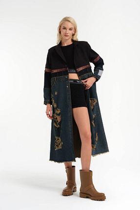 ترنچکت مشکی زنانه %100 پنبه tw3 - کد 881859416