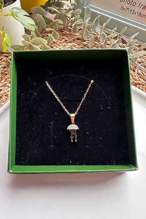 گردنبند استیل ( فولاد ) زرد زنانه استیل (فولاد) The Simu - کد 880069348