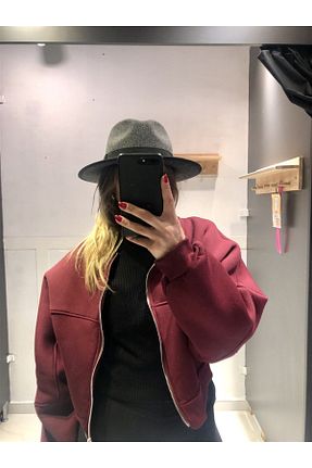 کلاه طوسی زنانه نمد Gözde Tasarım Butik - کد 782105709