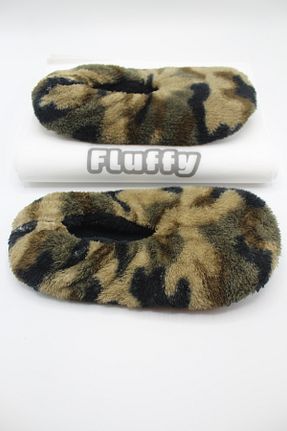 پاپوش خاکی مردانه مخملی fluffy - کد 886822705