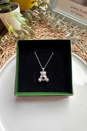 گردنبند استیل ( فولاد ) طوسی زنانه استیل (فولاد) The Simu - کد 880070231