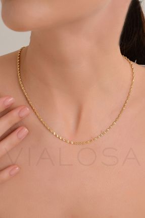 گردنبند استیل ( فولاد ) طلائی زنانه استیل (فولاد) VIALOSA - کد 886806298
