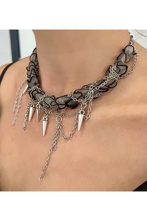 گردنبند جواهر مشکی زنانه Kutcha Accessories - کد 886810334