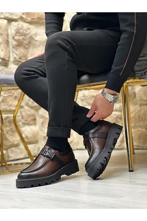 کفش کژوال قهوه ای مردانه پاشنه کوتاه (1 - 4 سانتی متر) ByItallanoshoes - کد 886837002