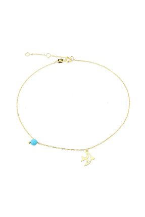 خلخال طلا زرد زنانه 14 عیار Glorria - کد 112479157
