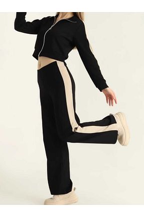 ست بالاتنه و پائین تنه مشکی زنانه بافتنی shemonna - کد 886979747