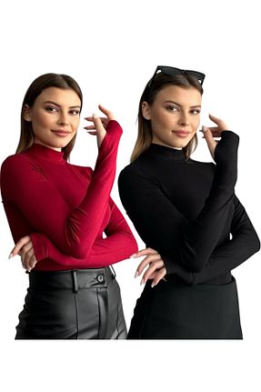 بلوز مشکی زنانه ساده modazoom - کد 885772244