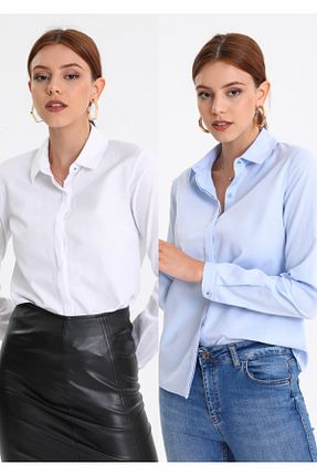 پیراهن سفید زنانه رگولار PERA MODA - کد 886960420