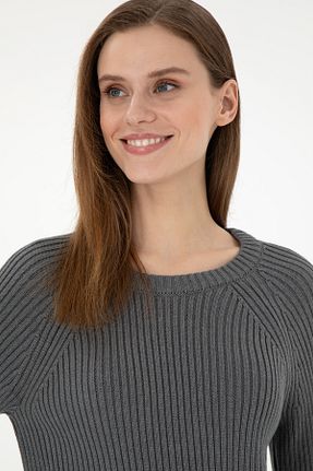 پلیور طوسی زنانه ساده U.S. Polo Assn. - کد 886972330