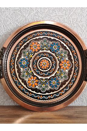 سینی رنگی مس COPPERMALL HANDMADE - کد 886978387