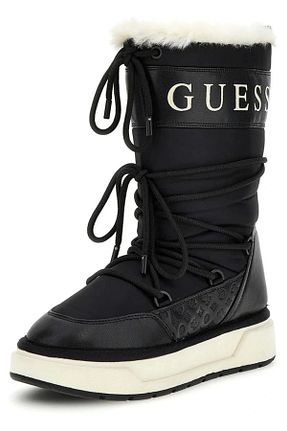 بوت برفی مشکی زنانه چرم مصنوعی Guess - کد 882410245