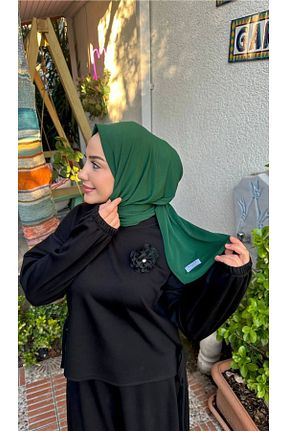 شال سبز زنانه پنبه پلی استر SAYRA - کد 886994859