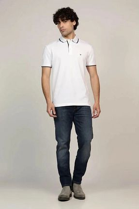پولوشرت طلائی مردانه پنبه ای Tommy Hilfiger - کد 884333891