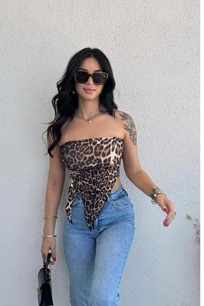 بلوز رنگی زنانه پلنگی TrendyFashion - کد 886995752