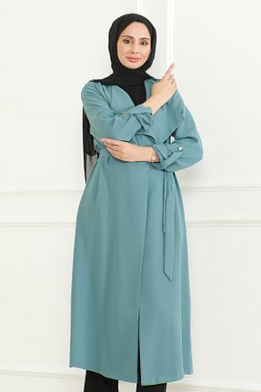 کلاه و ابایا سبز زنانه کتان KADEEM - کد 887011786
