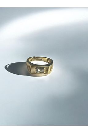 انگشتر استیل (فولاد) طلائی زنانه استیل (فولاد) NAİFTAKIAKSESUAR - کد 887010243