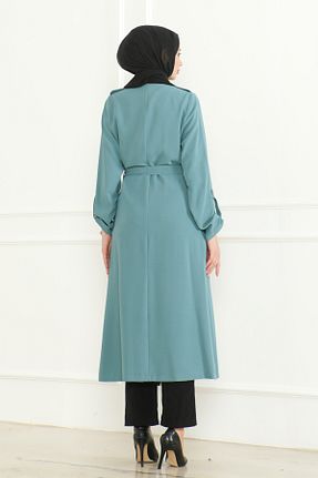 کلاه و ابایا سبز زنانه کتان KADEEM - کد 887011786