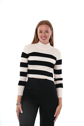 بادی نباتی زنانه یقه نیم ماهیگیر Butik - کد 887016905