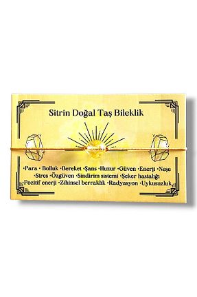 دستبند جواهر زرد زنانه سنگ طبیعی İKİZLER DOĞAL TAŞ - کد 887045800