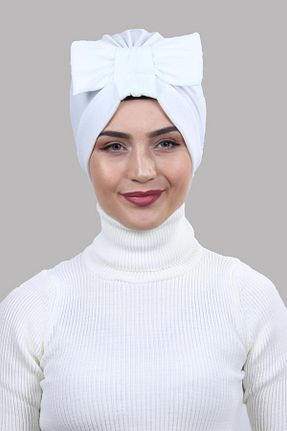 شال سفید زنانه پنبه ای Lerra - کد 887015902