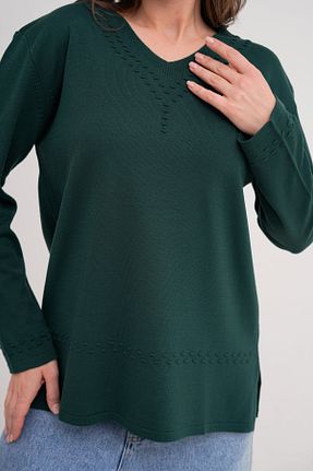 پلیور سبز زنانه Saç Örgü Lamierra - کد 887025006