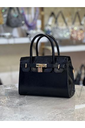 کیف دوشی مشکی زنانه چرم مصنوعی OUEEN ELİZABETH - کد 887065843