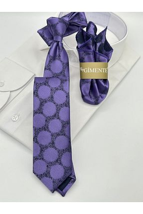 کراوات بنفش مردانه میکروفیبر Gutiero - کد 887084230