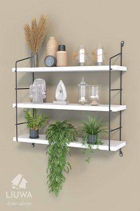 قفسه کتاب سفید 55 سانتی متر LIUWA - کد 784545753