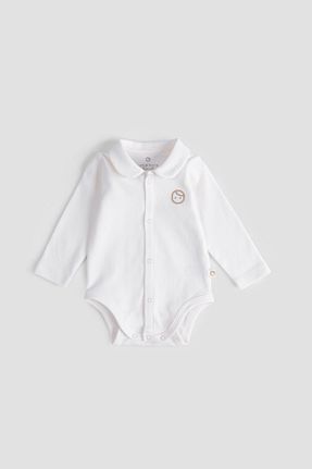 بادی و سرهمی نوزادی بژ بچه گانه %100 پنبه ارگانیک Little Gusto - کد 887229241