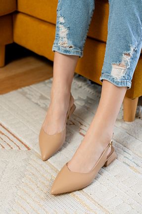 بابت بژ زنانه چرم مصنوعی DİVOLYA - کد 887085218