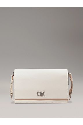 کیف دوشی سفید زنانه Calvin Klein - کد 887090363
