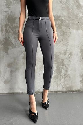 شلوار طوسی زنانه لیکرا macharel jeans - کد 887093007