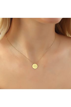 گردنبند طلا زرد زنانه 14 عیار Glorria - کد 112476121