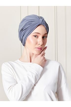 روسری طوسی پلی استر ada sanatsal - کد 864359535