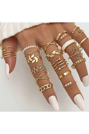 انگشتر جواهر طلائی زنانه زیرکن Le Manolia Accessories - کد 887163141