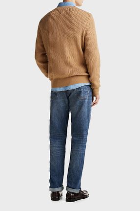 پلیور خاکی مردانه ساده Tommy Hilfiger - کد 887184447