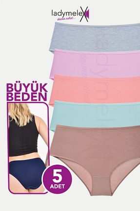 شورت سایز بزرگ صورتی زنانه فاق بلند LadyMelex - کد 370947213