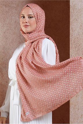 شال صورتی زنانه پلی استر Alvina - کد 887214691