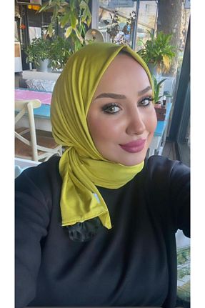 شال سبز زنانه پنبه پلی استر SAYRA - کد 887220082