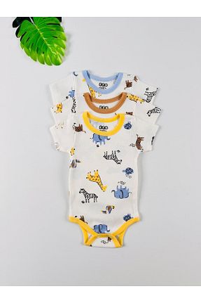 بادی و سرهمی نوزادی رنگی بچه گانه %100 پنبه EFU BABY - کد 887436794