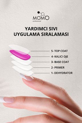 لاک ناخن دائمی نارنجی MOMO professional - کد 637238776