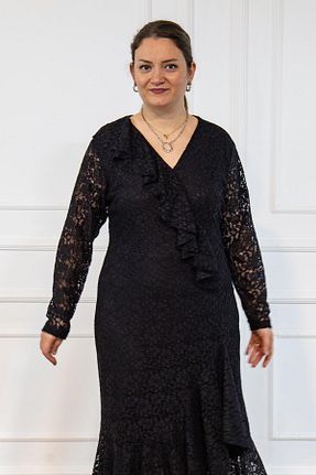لباس سایز بزرگ مشکی زنانه لیکرا Bedrinxxl - کد 887308904