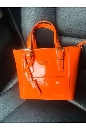 کیف دوشی نارنجی زنانه چرم مصنوعی torime - کد 887233749