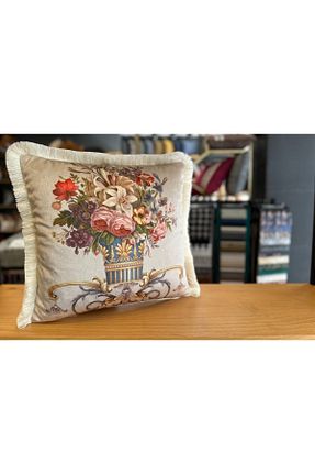 کوسن و روکش کوسن بژ مخمل Fabricland - کد 796771445