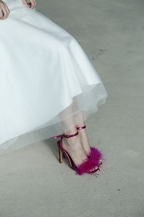 کفش مجلسی صورتی زنانه پارچه ای Letafia - کد 791614284