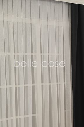 پرده توری سفید ریل دار Belle Cose - کد 887242888