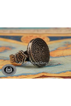 انگشتر نقره مشکی مردانه 925 عیار TAYFUNSİLVER - کد 887250659