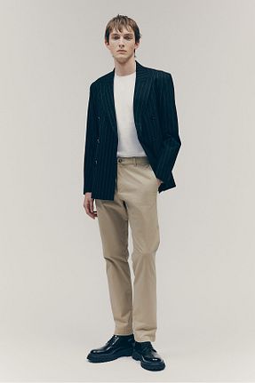شلوار بژ مردانه پنبه ای H&M - کد 877378797